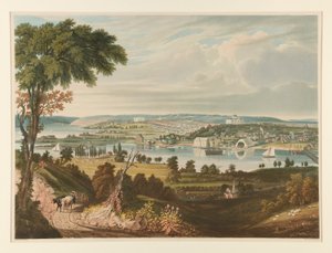 Ciudad de Washington desde más allá del Navy Yard de William James Bennett