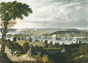 La ciudad de Washington desde más allá del Astillero Naval de William James Bennett