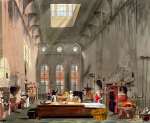 Cocina, Palacio de St James, Londres, 1819