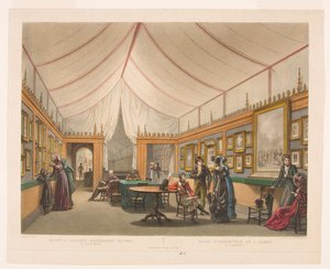 Salas de exposición de Monsr. J. Isabey de William James Bennett