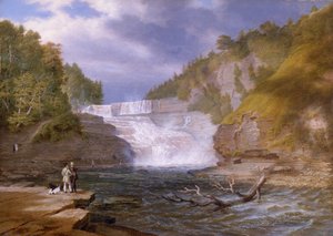 Trenton High Falls, 1835 de William James Bennett