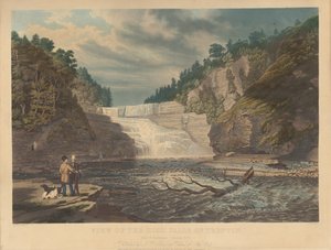 Vista de las High Falls de Trenton: West Canada Creek, Nueva York de William James Bennett