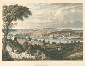Ciudad de Washington: Desde más allá de los astilleros navales de William James Bennett after George Cooke