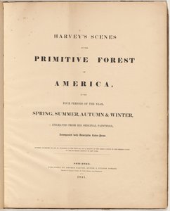 Escenas de Harvey del bosque primitivo de William James Bennett, after George Harvey