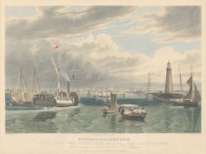 Búfalo, del Lago Erie de William James Bennett after John William Hill
