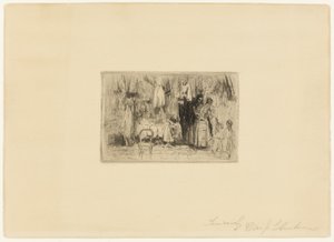 En la modista de William James Glackens
