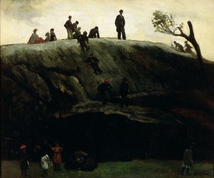 Boys Sliding, c.1897 (óleo sobre lienzo)