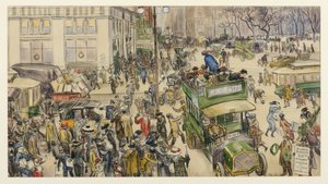 Compradores de Navidad, Madison Square, 1912