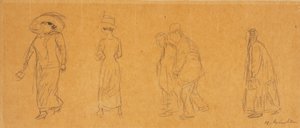 cinco figuras de William James Glackens