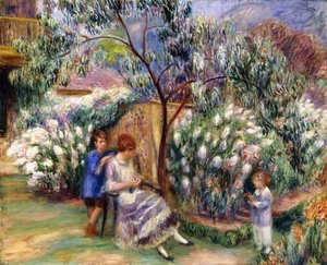 En el jardín de William James Glackens