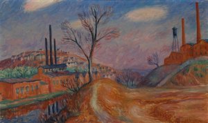 Paisaje–Fábricas de William James Glackens