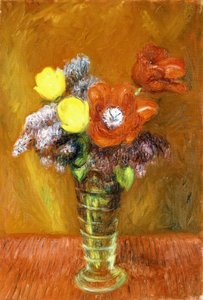 Lilas y Tulipanes de William James Glackens