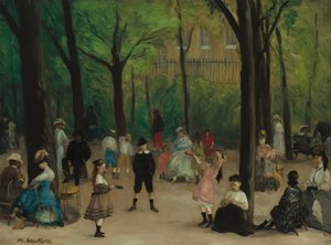 Jardines de Luxemburgo de William James Glackens