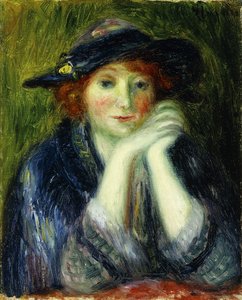 Estudio de retrato de una modelo de artista