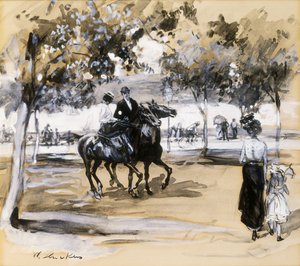 Paseo Riverside de William James Glackens