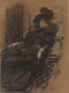 mujer sentada de William James Glackens