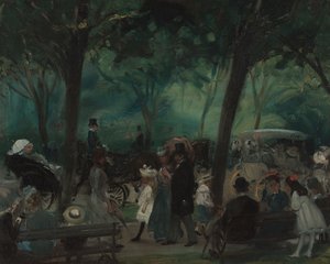 El paseo, Central Park, c.1905 de William James Glackens