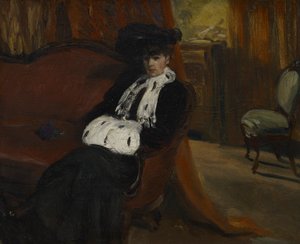 El manguito de armiño de William James Glackens