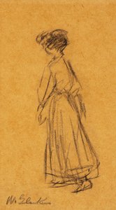 mujer caminando de William James Glackens