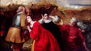 El combate, escena de la Guerra Civil Inglesa, c. 1849-c. 1866 de William James Grant