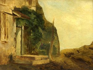 Entrada de una cabaña de William James Muller