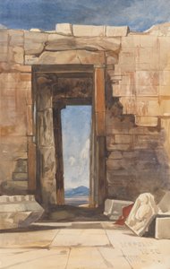 Una puerta en la Acrópolis de Atenas de William James Muller