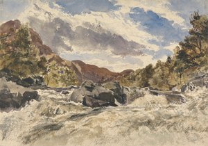 Un torrente de montaña de William James Muller