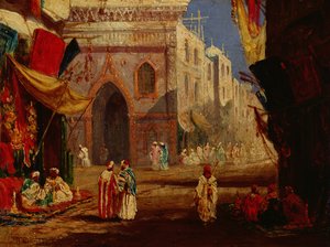 Una calle en El Cairo de William James Muller
