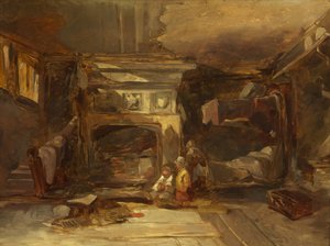 Un Interior Galés, c.1844 de William James Muller