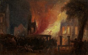 Disturbios de Bristol: La quema de Queen Square: la Aduana de William James Muller