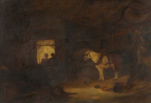 Interior de establo