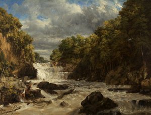 Cascadas Swallow, Bettws-y-Coed de William James Muller