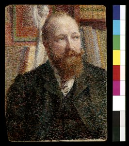 Retrato de Alfred Verhaeren (óleo sobre tabla) de William Jelley