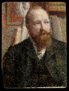 Retrato de Alfred Verhaeren c.1890 (óleo sobre tabla) de William Jelley