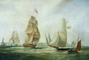 Regatas de yates frente al castillo, Cowes