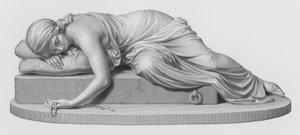 Beatrici Cenci, grabado por W Roffe de la escultura de Harriet Hosmer de William John Roffe