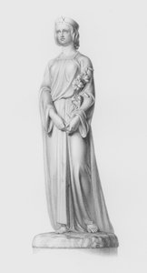 Castidad, grabado por W Roffe de la estatua de J Durham