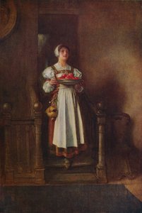 Una doncella del albergue, c1800 de William John Wainwright