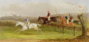 Carreras de obstáculos: El obstáculo, 1869 de William Joseph Shayer