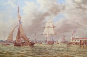 Navegación a la entrada del puerto de Portsmouth