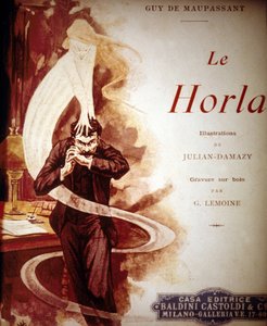 Portada de “El Horla” por Guy de Maupassant. Ilustración de William Julian Damazy (1865-1910)
