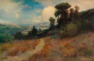 Cerca de la desembocadura del río ruso, condado de Sonoma, California, c1878 de William Keith