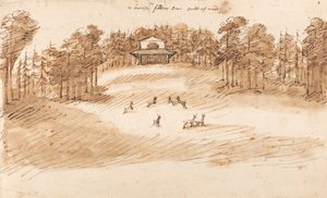 Diseño de un pabellón en un parque de ciervos de William Kent