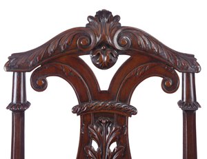 (detalle) de un par de sillas de salón de Jorge II, ejecutadas por James Moore el Joven, c.1727-31 de William Kent