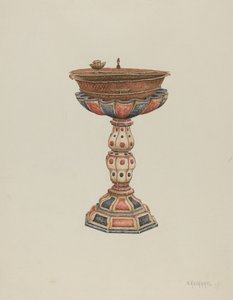Pila bautismal y soporte