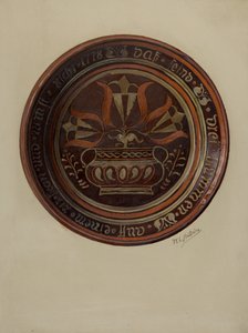 Plato alemán de Pensilvania, c. 1937