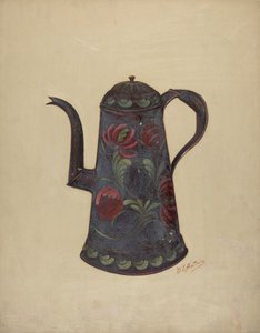 Cafetera de hojalata