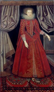 Catherine Knevet, c.1615 (óleo sobre lienzo) de William Larkin