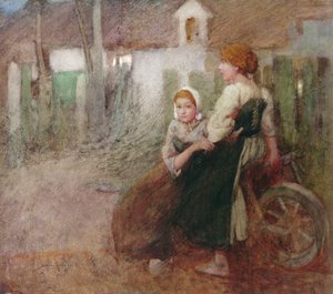 Luz de atardecer (acuarela sobre papel) de William Lee Hankey