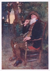 Qué feliz aquel que corona, con matices como éstos, una juventud de trabajo con una edad de holgura (litografía en color) de William Lee Hankey